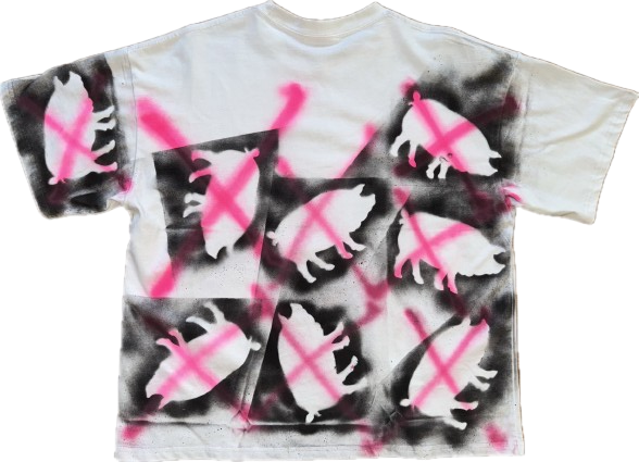 "NO PIGS" White Tee