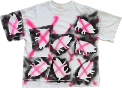 "NO PIGS" White Tee