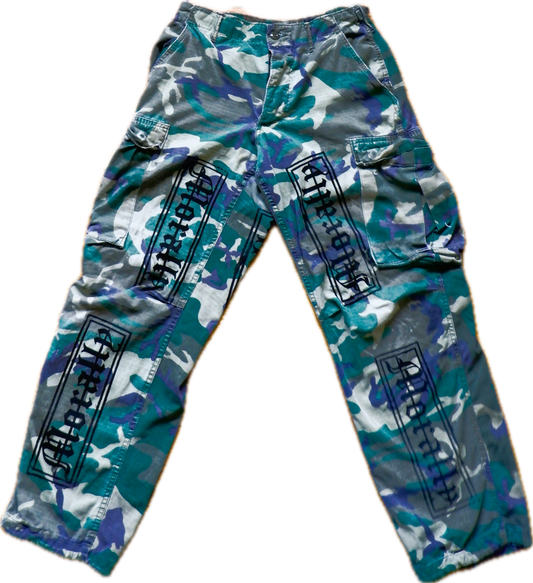 BDU "MORALLY" Green Pants (Small)