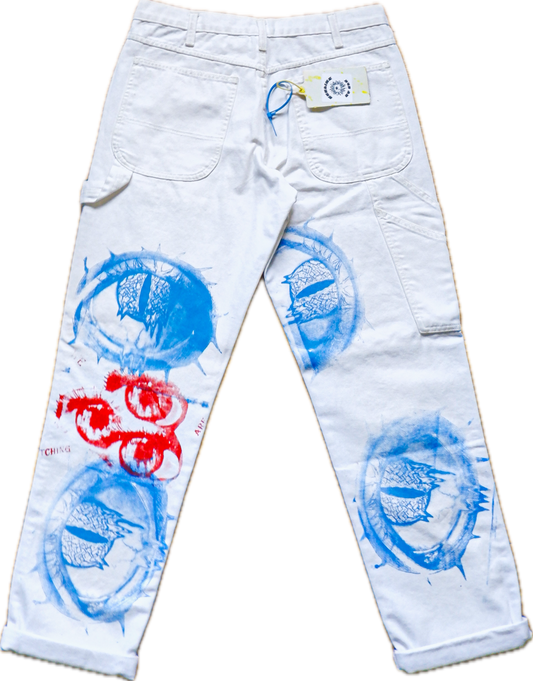 BLUE EYES White Denim (32x32)